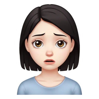 girl strangling herself  sticker