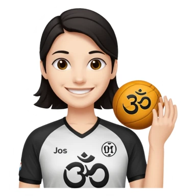 un personnage qui est blanc de peau qui sourie il a les cheveux nour dans le côté et il porte un maillot de l'om sticker