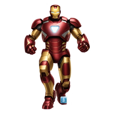 iron man with iron sticker