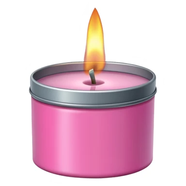 pink candle tin sticker