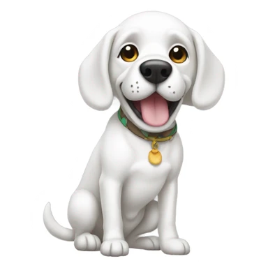Kokoni Dog white  sticker