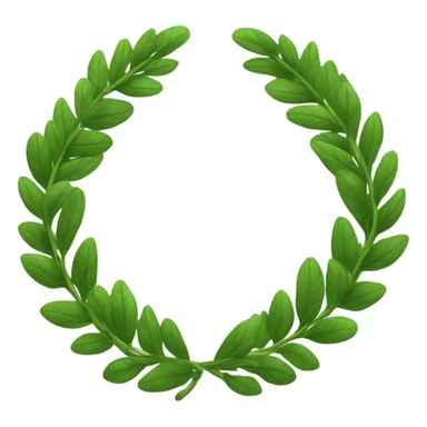 Laurel wreath sticker