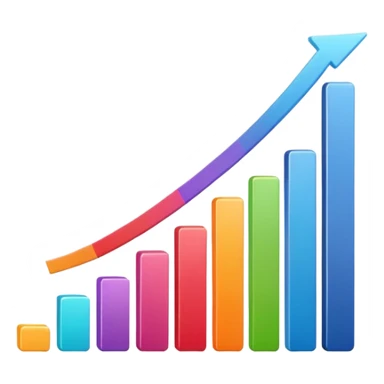 grafico de barras ascenndente y descendente sticker