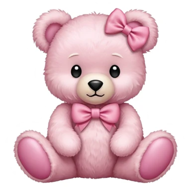 Coquette teddy bear sticker