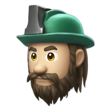 lumberjack in final fantasy vii sticker