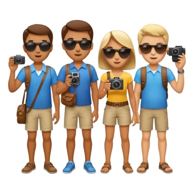 Tourists Taking Photos sticker