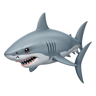 Shark attack sticker