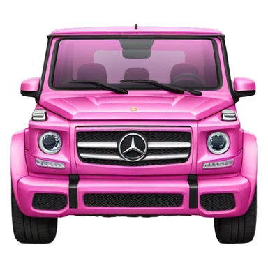 Pink Mercedes g wagon sticker