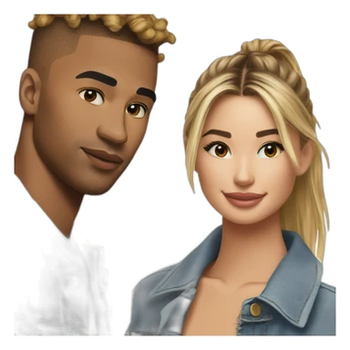Justin and hailey bieber sticker