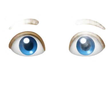 pair of blue eyes looking around sticker