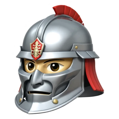 silver samurai helmet sticker