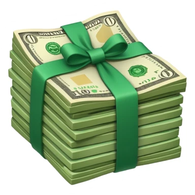 a bundle of money sticker