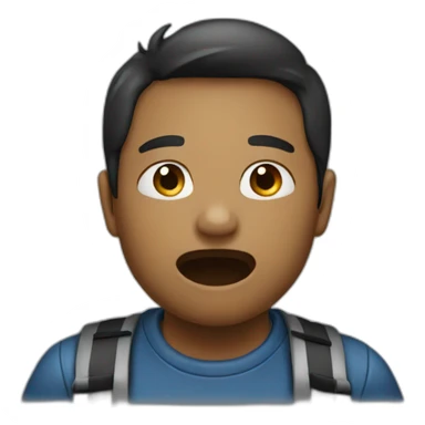 A boy speaking ill of another boy sticker