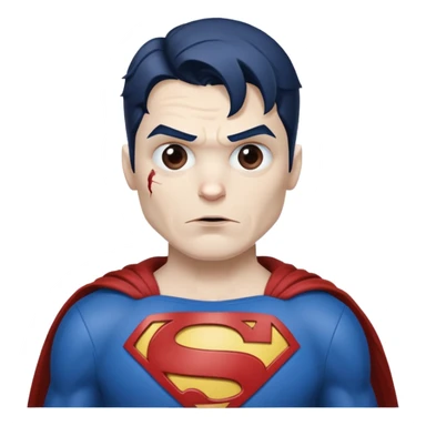 bizarro superman sticker
