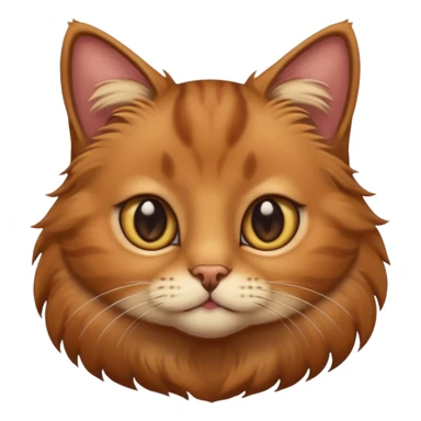 Estetic sticher brown cat sticker