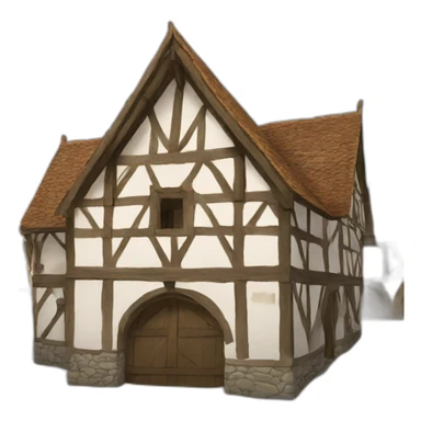 medieval town hall sticker