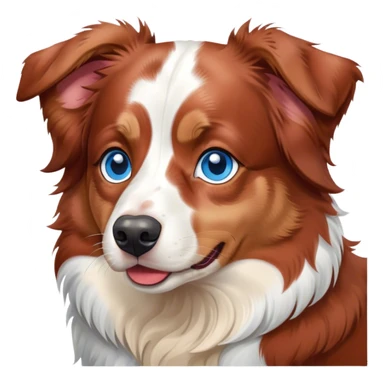 Red merle australian shepherd blue eyes sticker