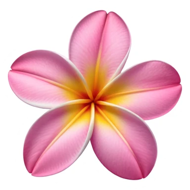 frangipani flower pink sticker