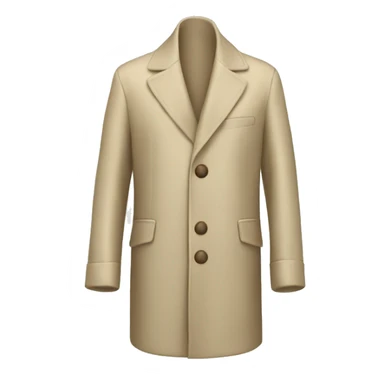 Silk coat in beige sticker