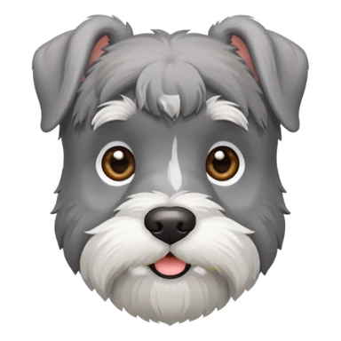 Schauzer mini gris perro sticker