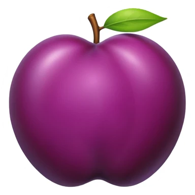 plum not apple sticker
