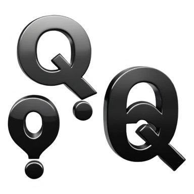 question and answer symbols, Q&A icons sticker