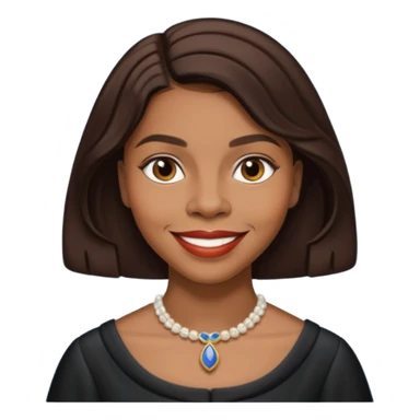 Marian Anderson with dark brown hair sticker