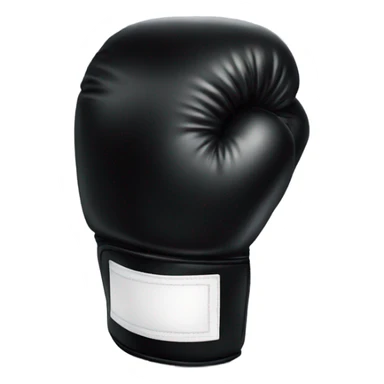 Black boxing glove sticker