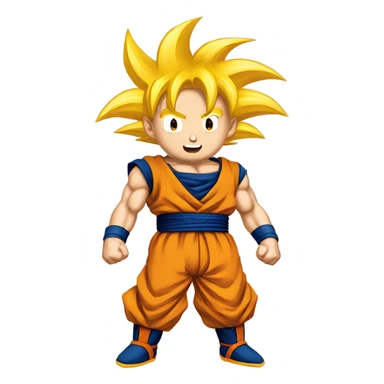 Goku Super Duper Uper saiyan sticker