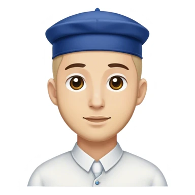 Jewish man in yarmulke sticker