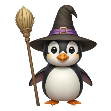 Penguen cadısı sticker