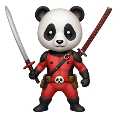 Panda Deadpool sticker
