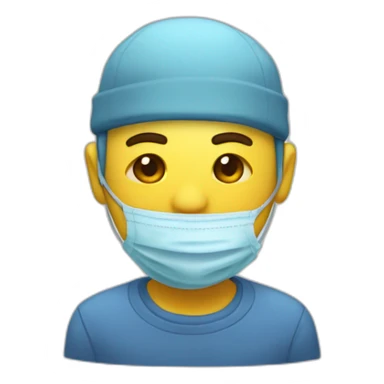 malade qui tousse comme un fou sticker