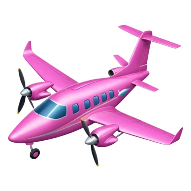 tiny pink (RGB: 220, 20, 120) turboprop aircraft sticker
