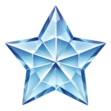five-pointed star-shaped diamond sticker