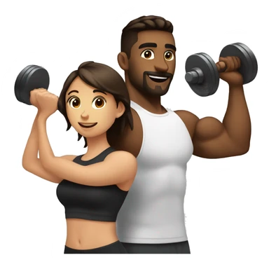 Bf and gf lifting weights. Bf spotting sticker