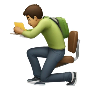 guy carrying a desk and on the desk there is a laptop sticker