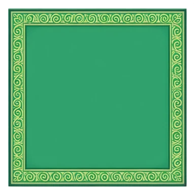 traditional patterned green carpet sticker