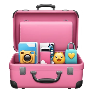 girly travel items sticker
