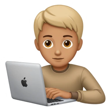 Research paper being typed on a laptop   sticker