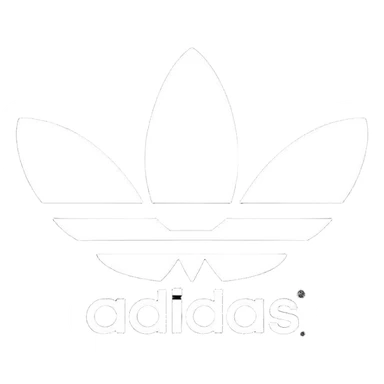 Adidas white stripes black emoji sticker