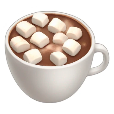 Hot chocolate with marshmallows Christmas themed  sticker