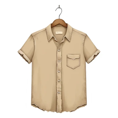 vintage Torn shirt without pocket sticker