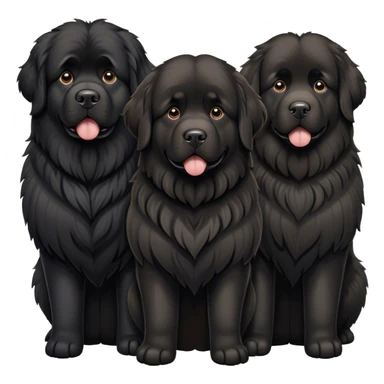 Newfoundland dogs sticker