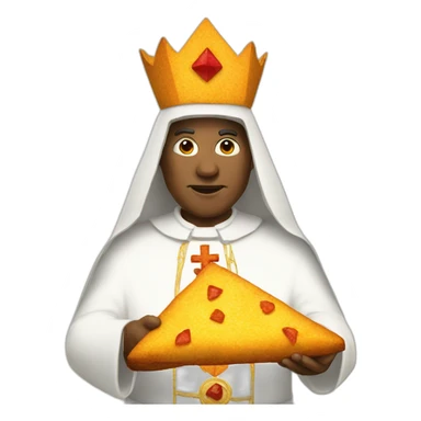 Dorito pope sticker