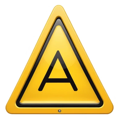 warning emoji yellow triangle with exclamation mark classic style sticker