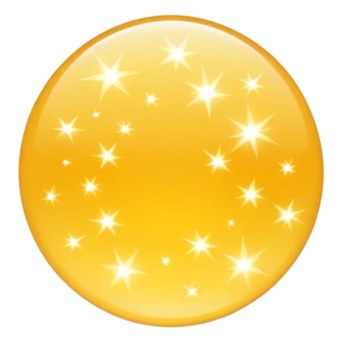 Generate a high-quality 3D cartoon-style emoji of yellow sparkles, shimmering and glittering effect, scattered randomly, smooth gradient colors, rounded and cute appearance, no human faces or objects, simple white background, high-resolution.

 sticker