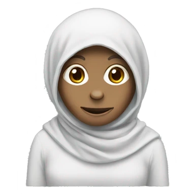 an animal monkey in a hijab. sticker