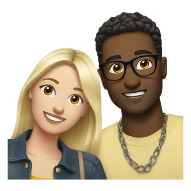 selfie of two stylish friends sticker