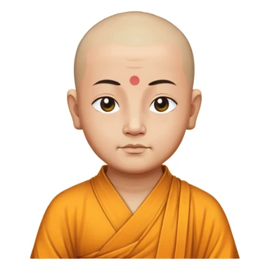 Buddha monk in meditation  sticker